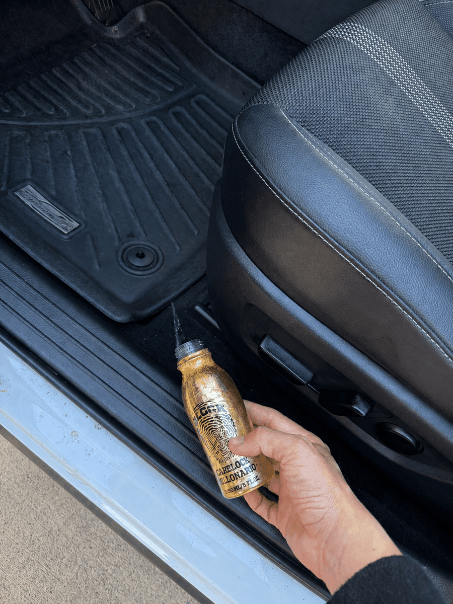 Pour along the floor edge.